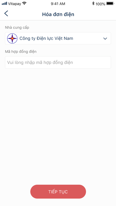 Fill in bill information