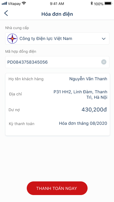 Check out bill information